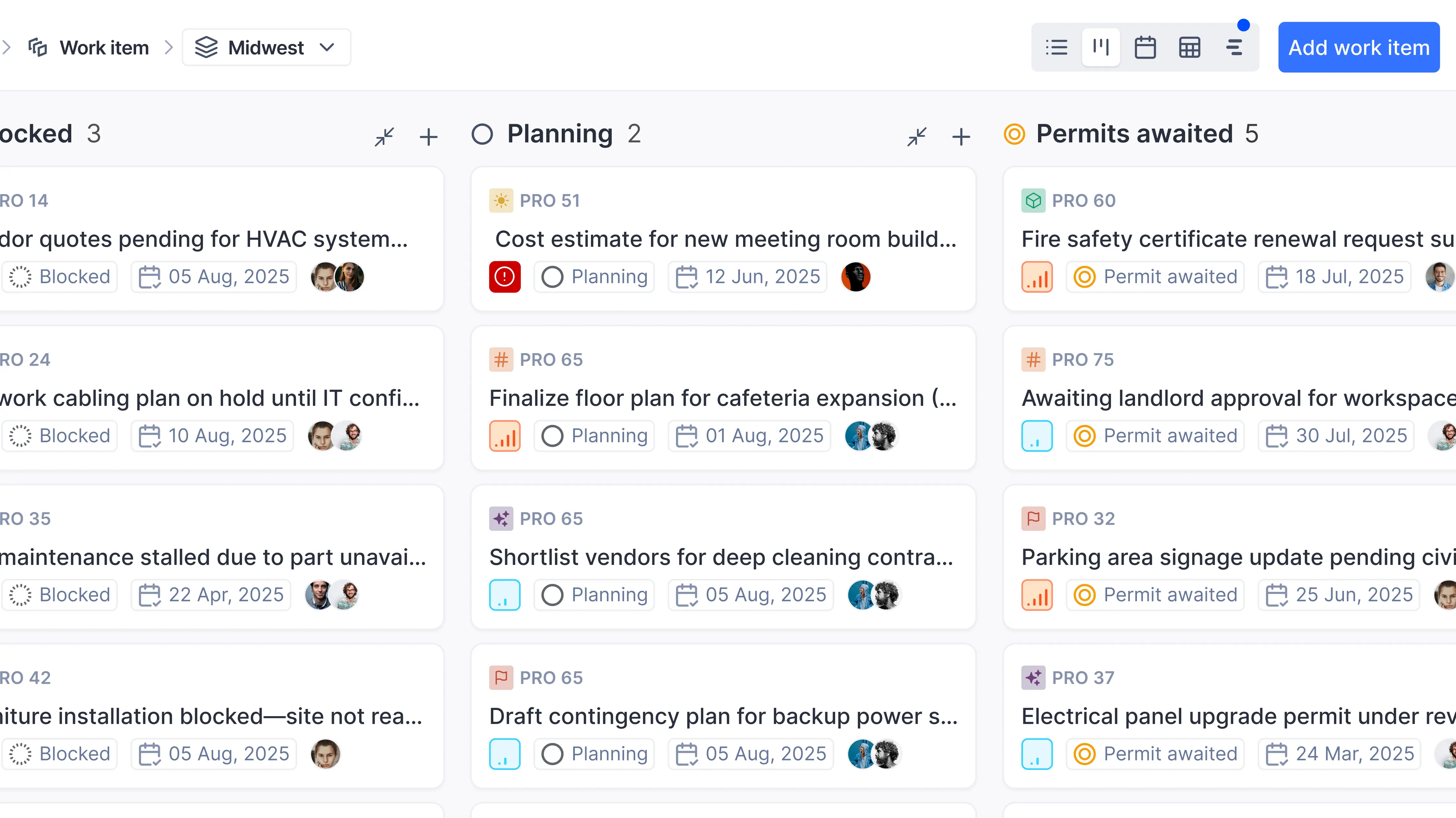 Office and facilities management