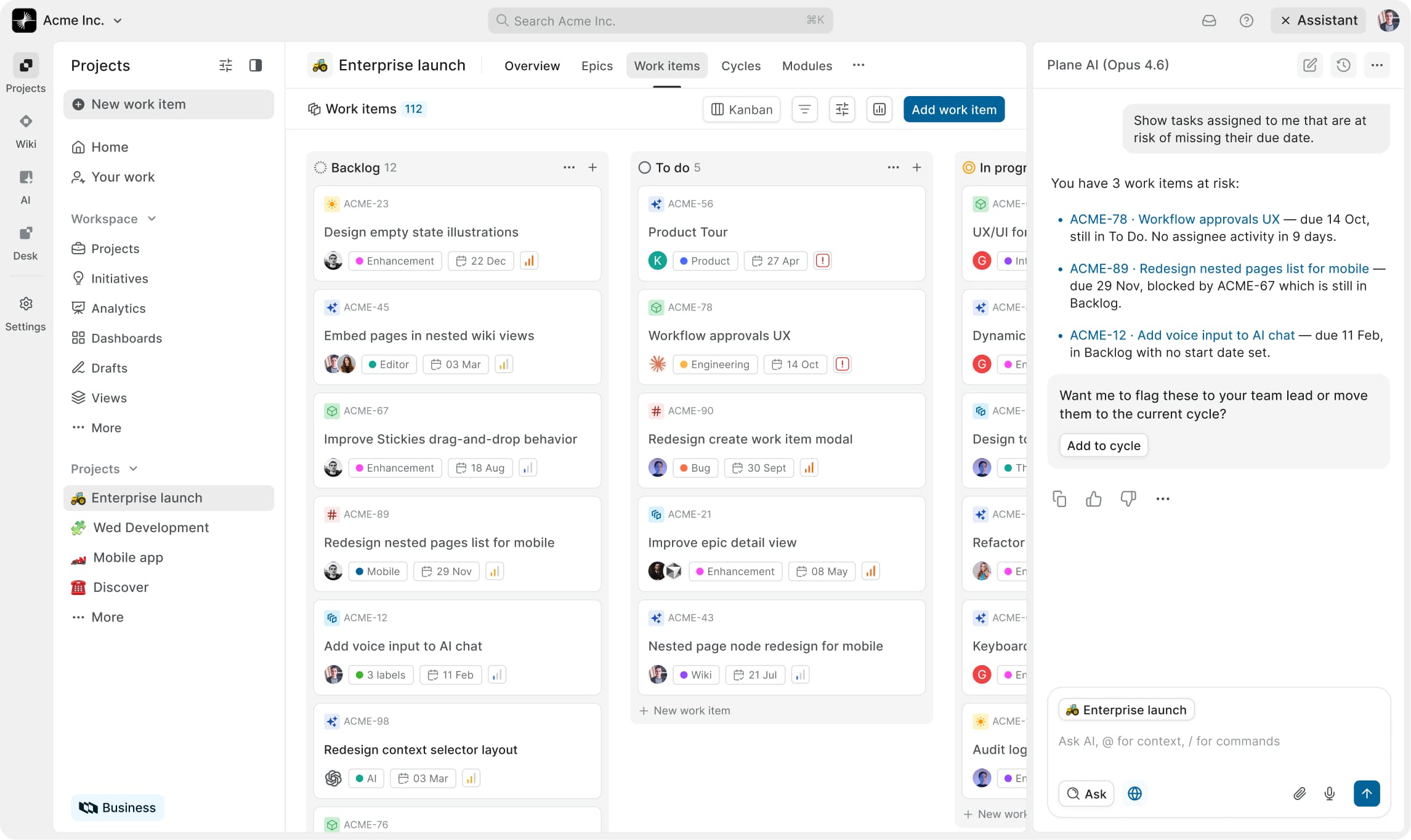 Plane Kanban with AI Sidecar Blog