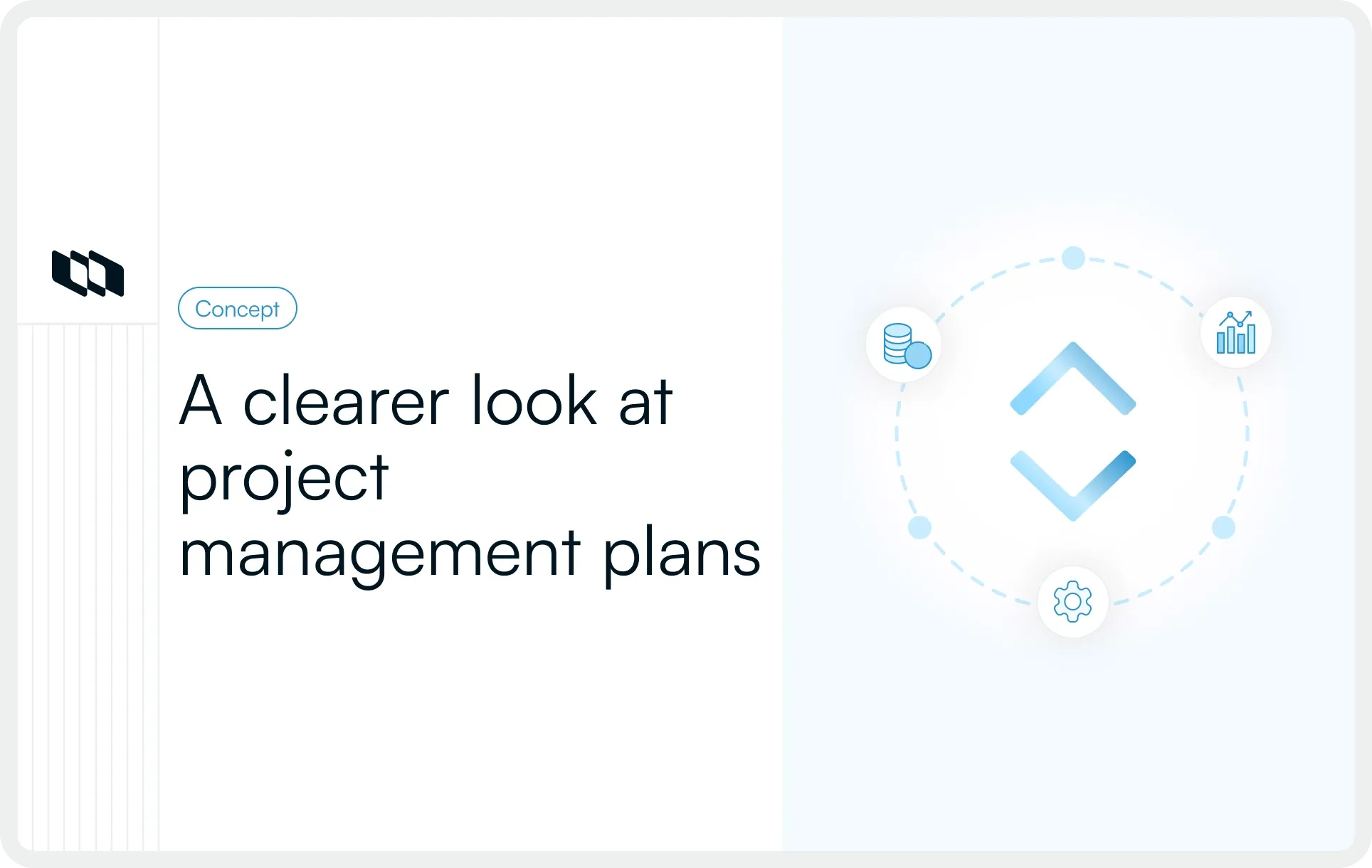 Illustration showing the concept of project management plans.