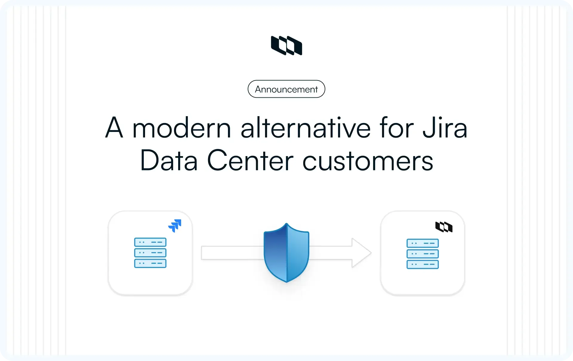 Illustration showing migration from Jira Data Center to Plane with secure infrastructure and modern project management setup for enterprise teams.