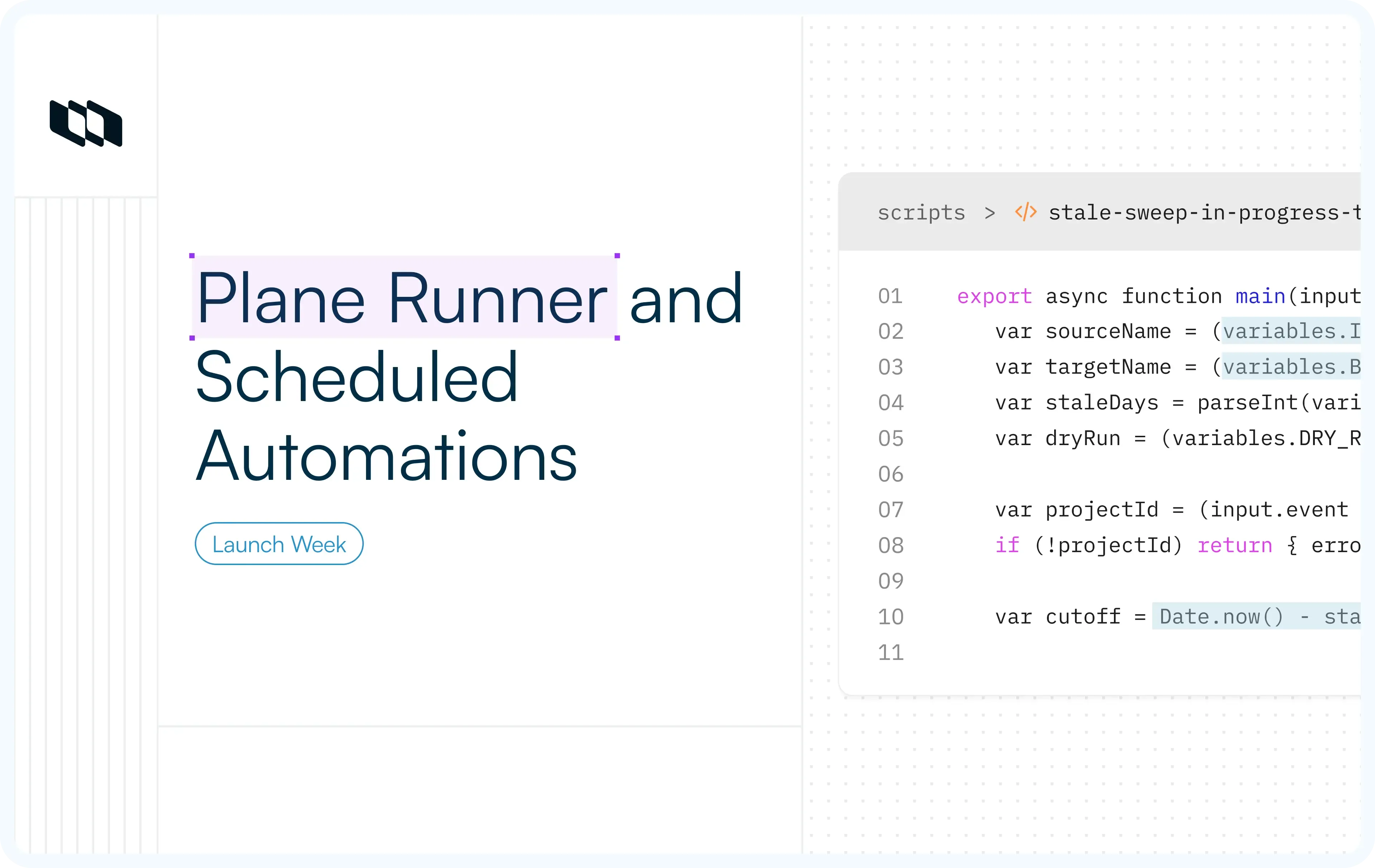 Illustration showing the blog cover image for Plane Runner and Scheduled automations