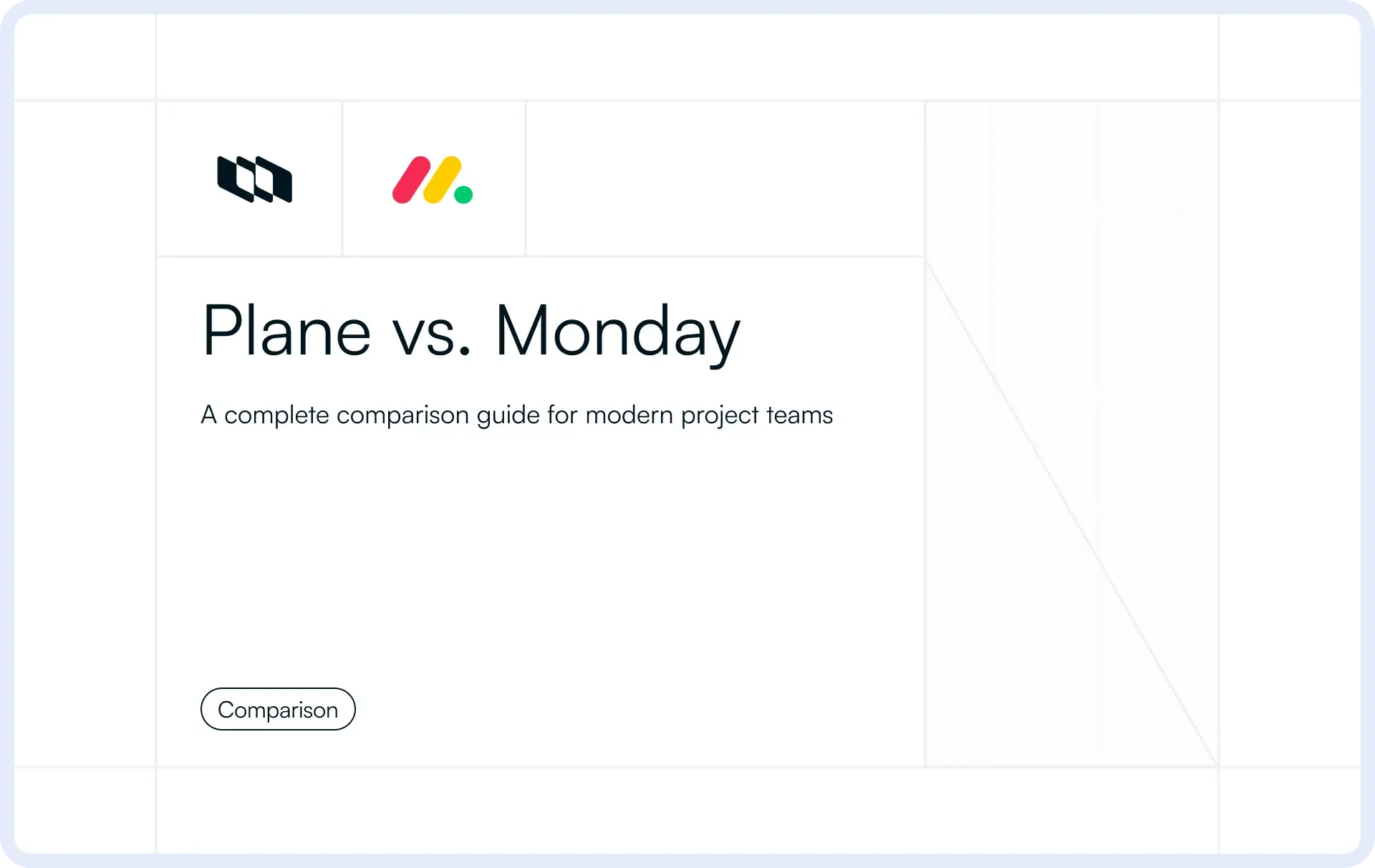 Illustration showing blog cover image for Plane vs. Monday