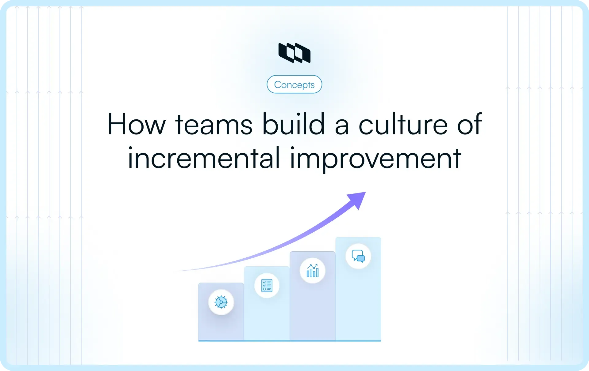 Blog cover image titled "How teams build a culture of incremental improvement"