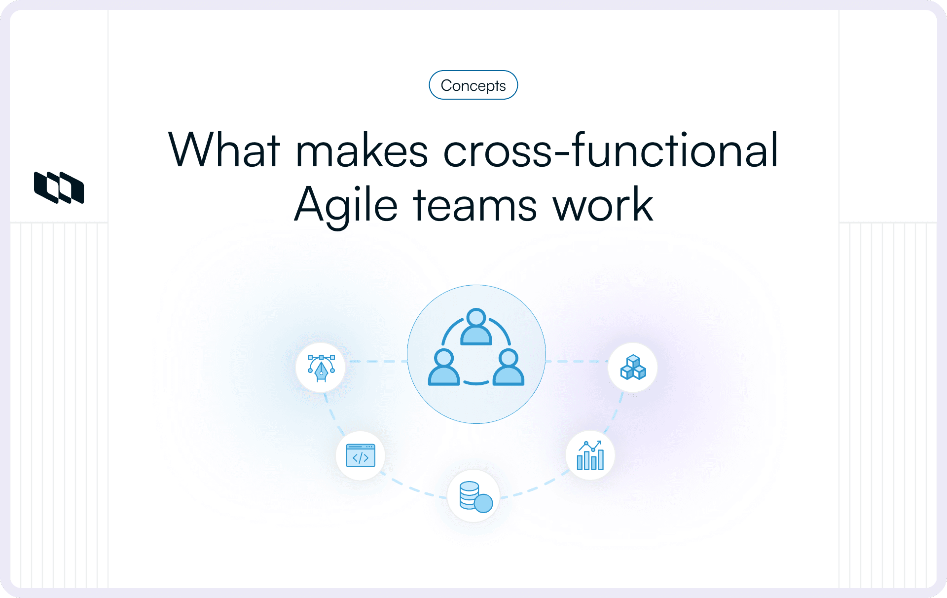 Cover illustration of what makes cross-functional agile teams work across multiple roles.