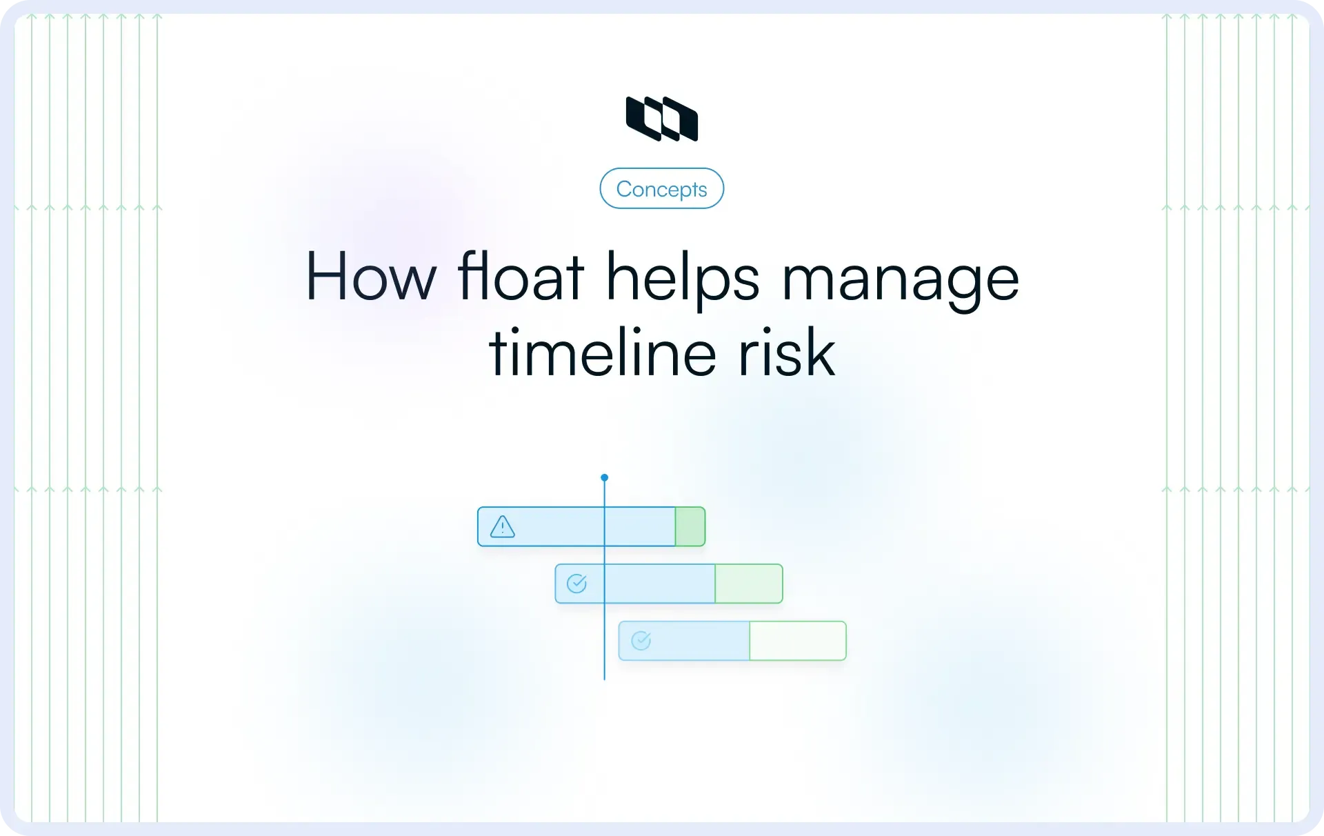 Illustration showing how float helps manage timeline risk by identifying scheduling flexibility across dependent tasks and highlighting activities that affect project deadlines.