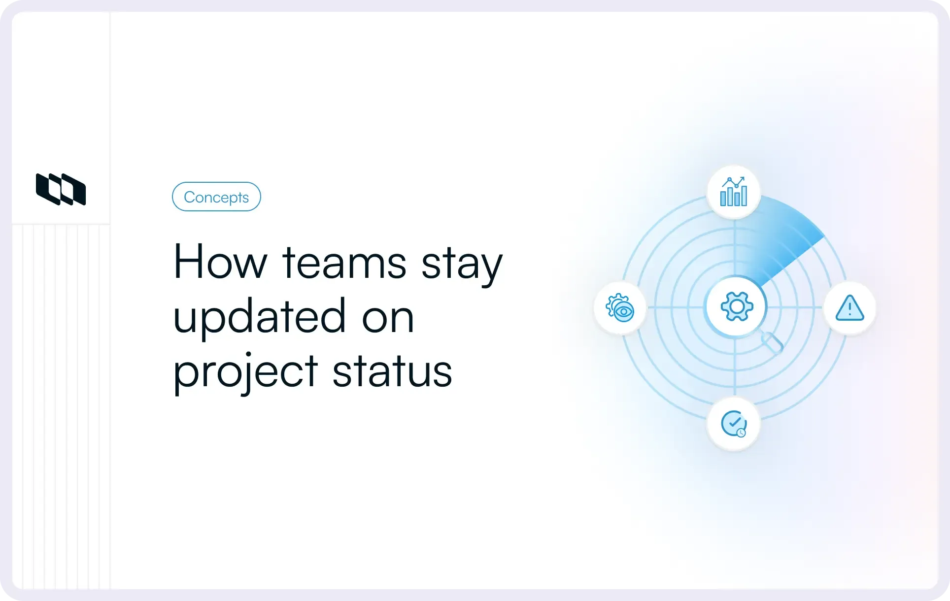 Illustration showing blog cover image titled what is real-time monitoring in project management