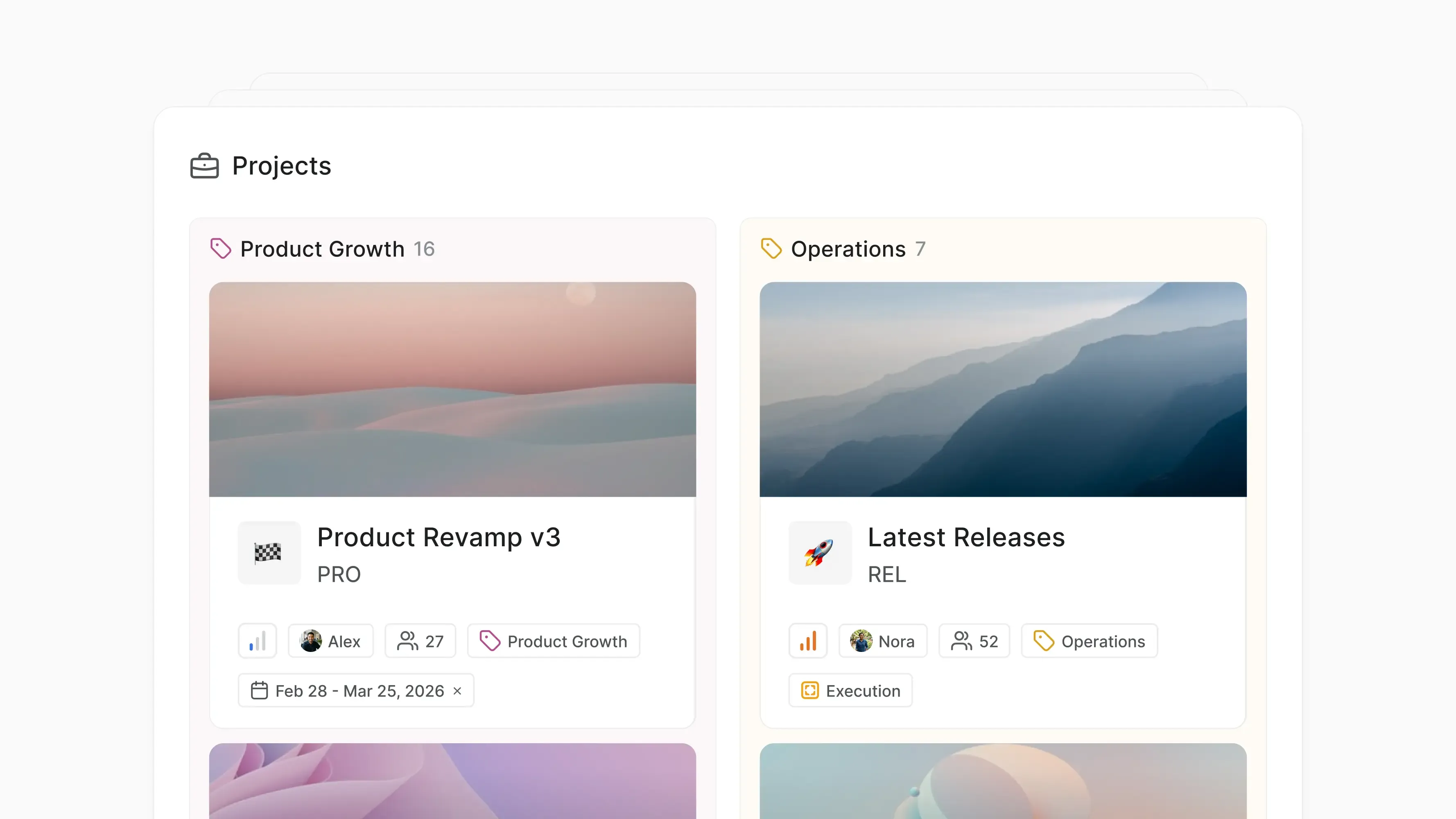 AI charts, column layouts, and project labels | Changelog