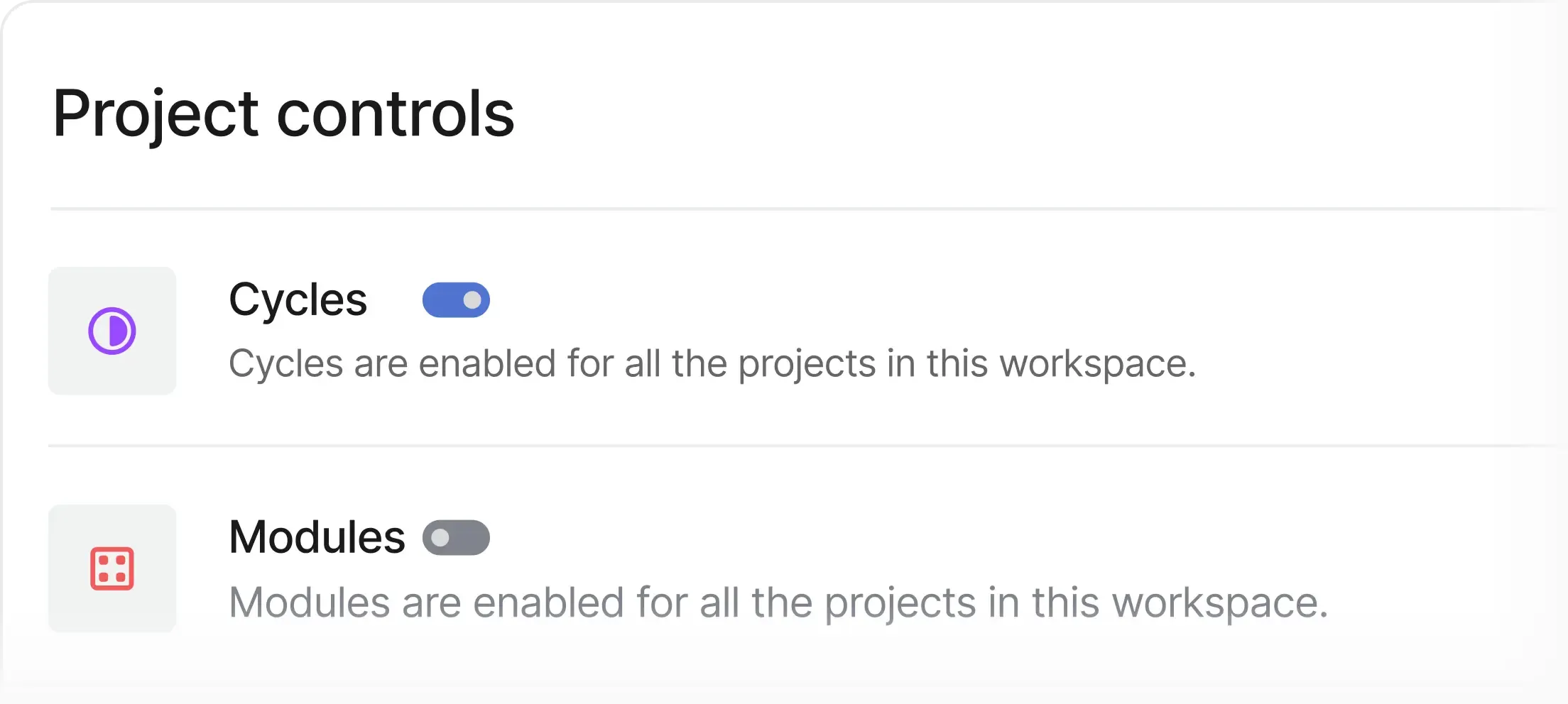 Toggle off features you don’t need