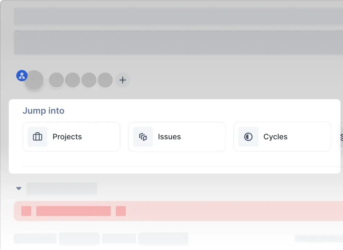 Plane UI showing quick-access gateways to anything from the Overview
