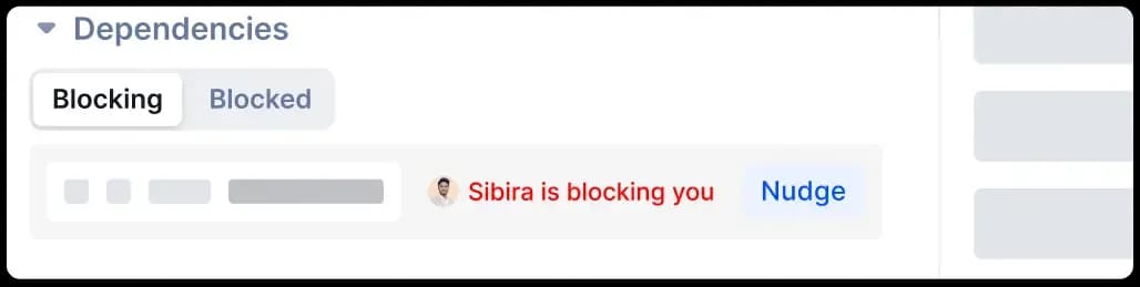 Plane UI showing just in time nudges
