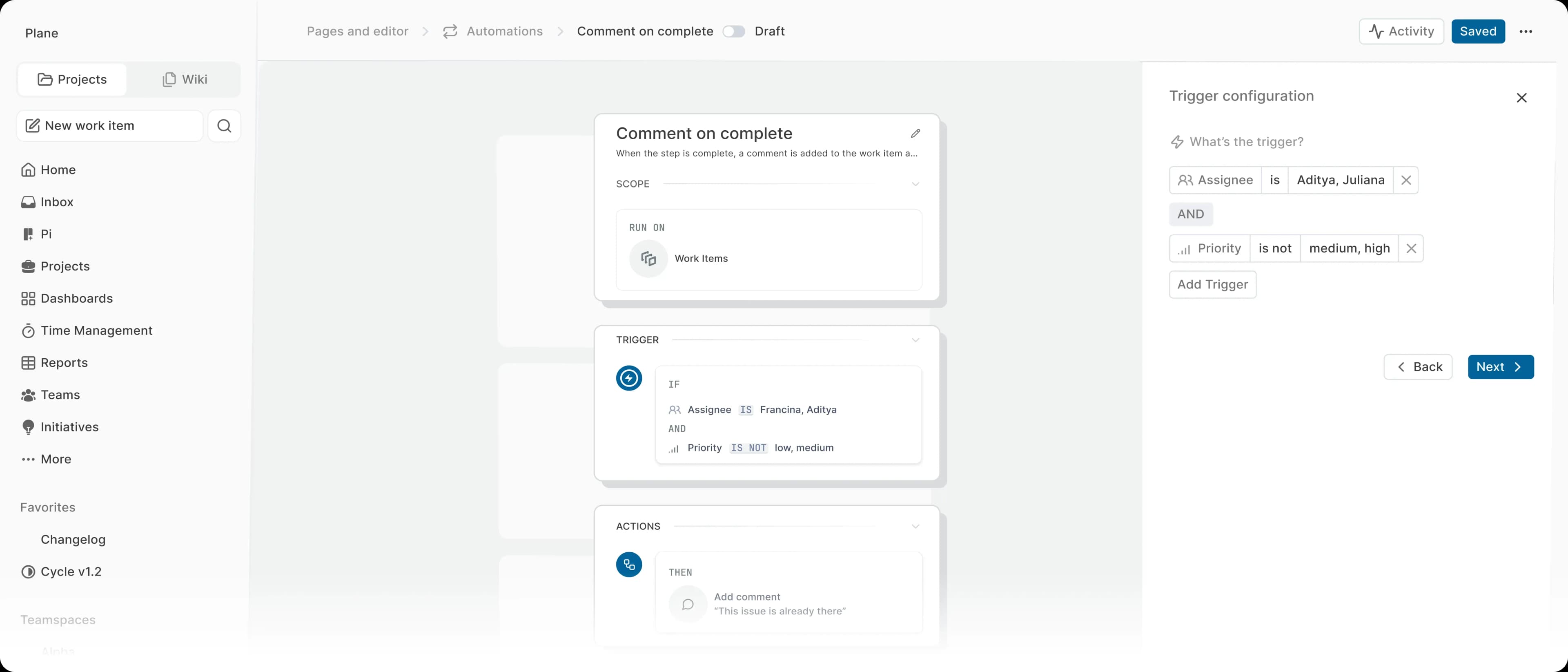 Pro Plan features of Plane.so including advanced project management tools, team collaboration options, and priority support.