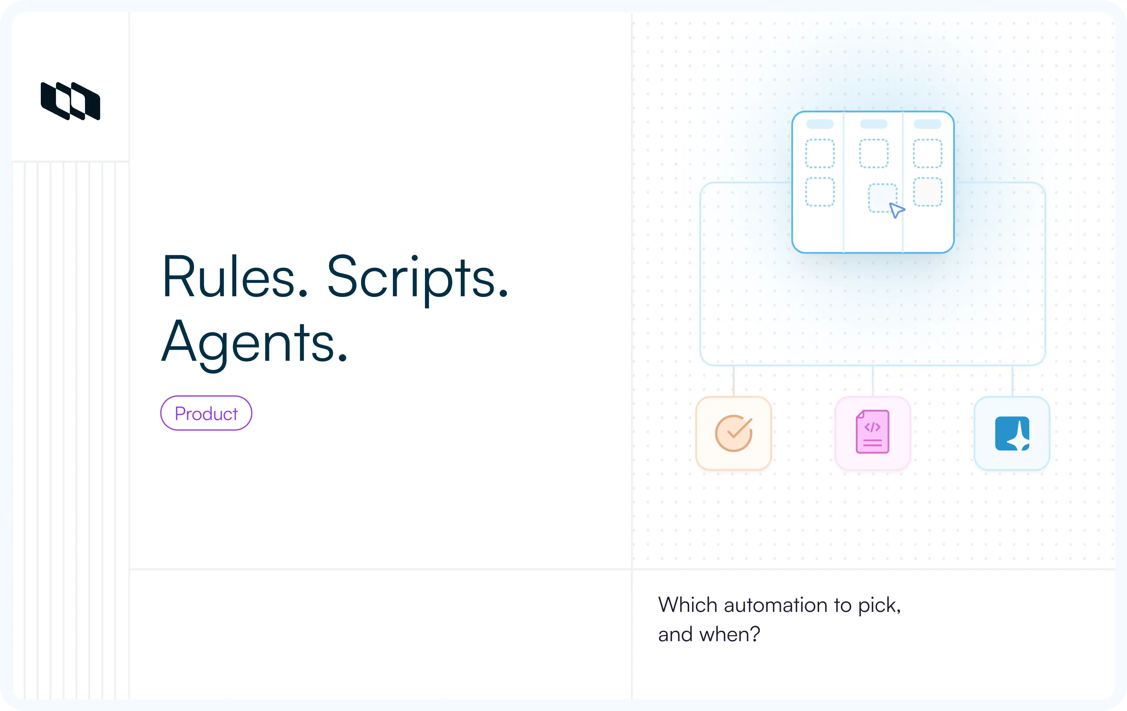 Cover image for Designing reliable automation: When to use rules, scripts, and agents