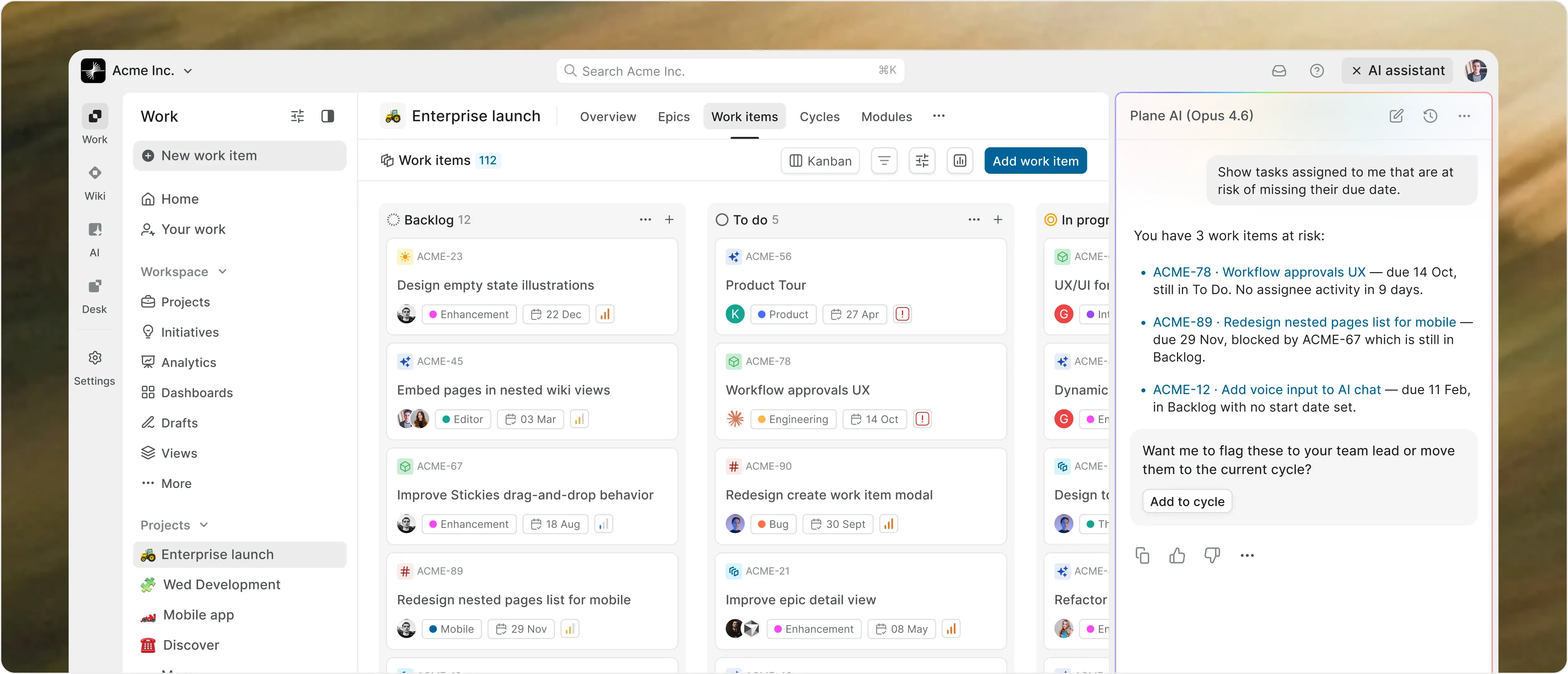 screenshot-ai-work-item-grid