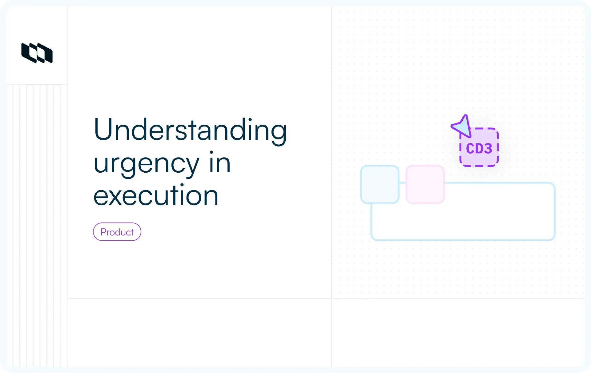Illustration representing urgency in execution with task workflow elements and priority indicators for product teams.
