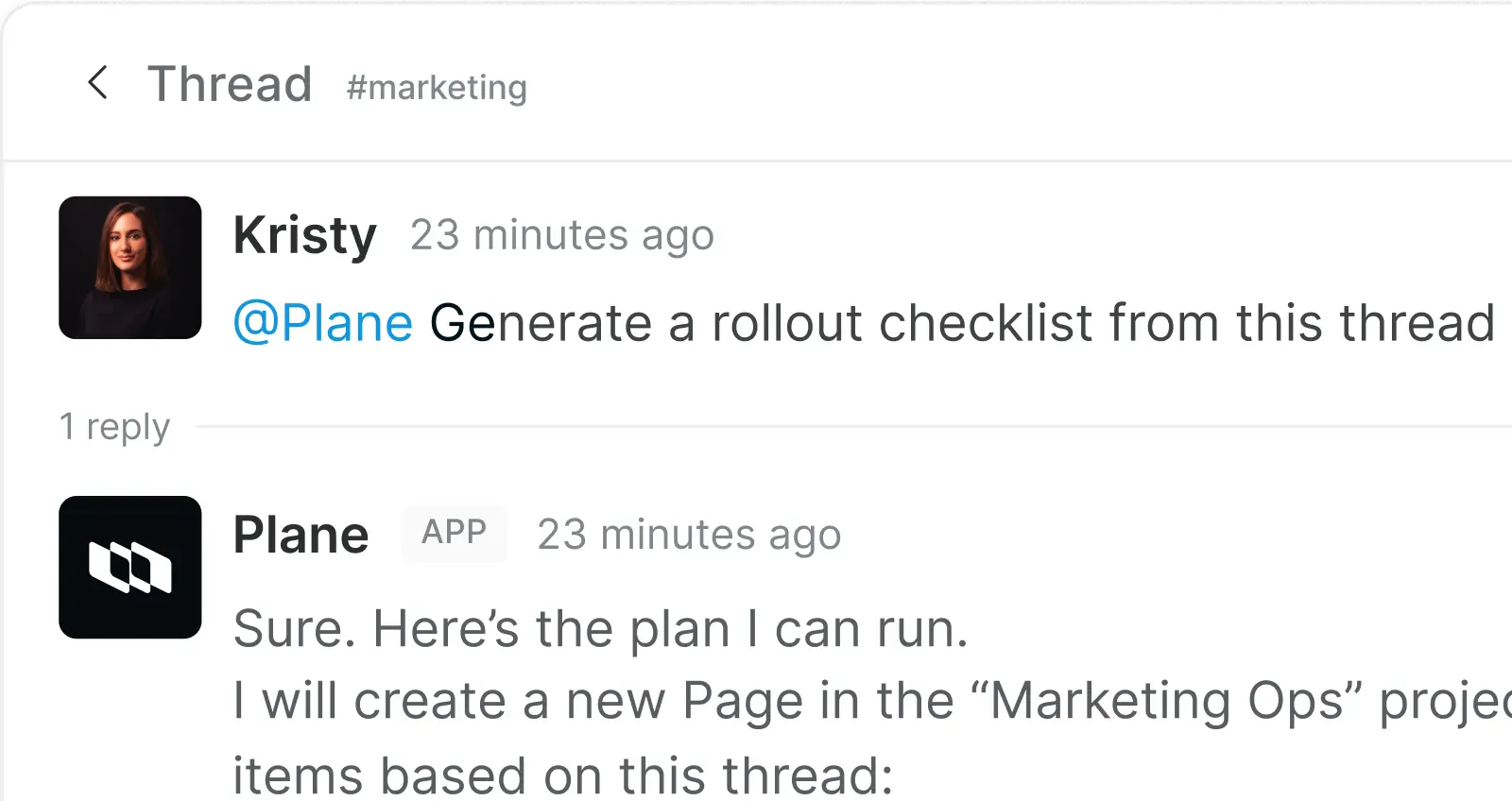 Slack integration
