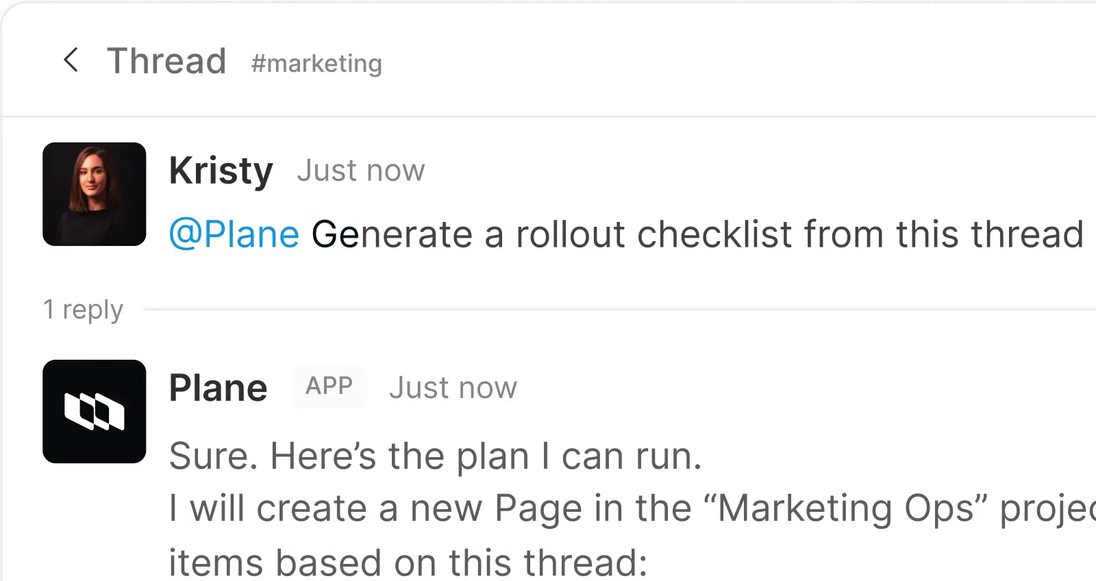 Slack integration