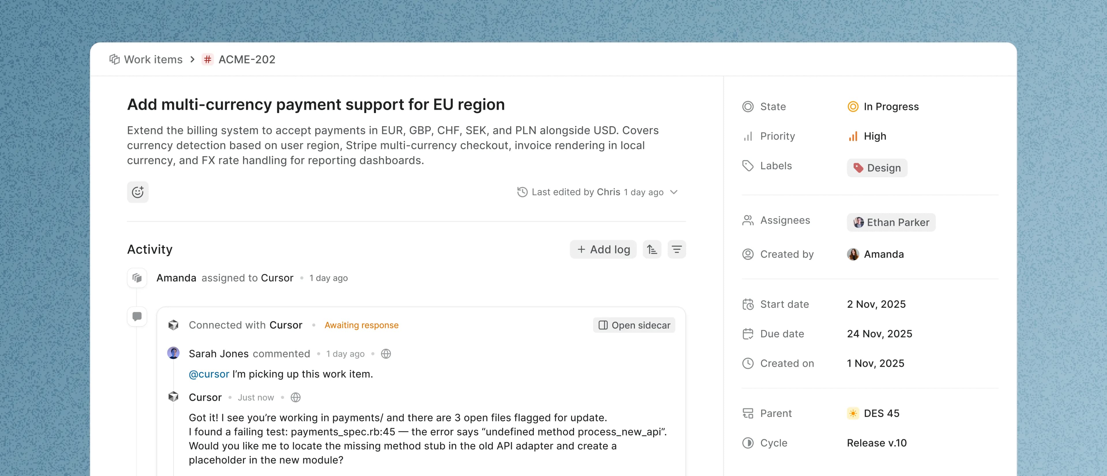Answers from across your workspace