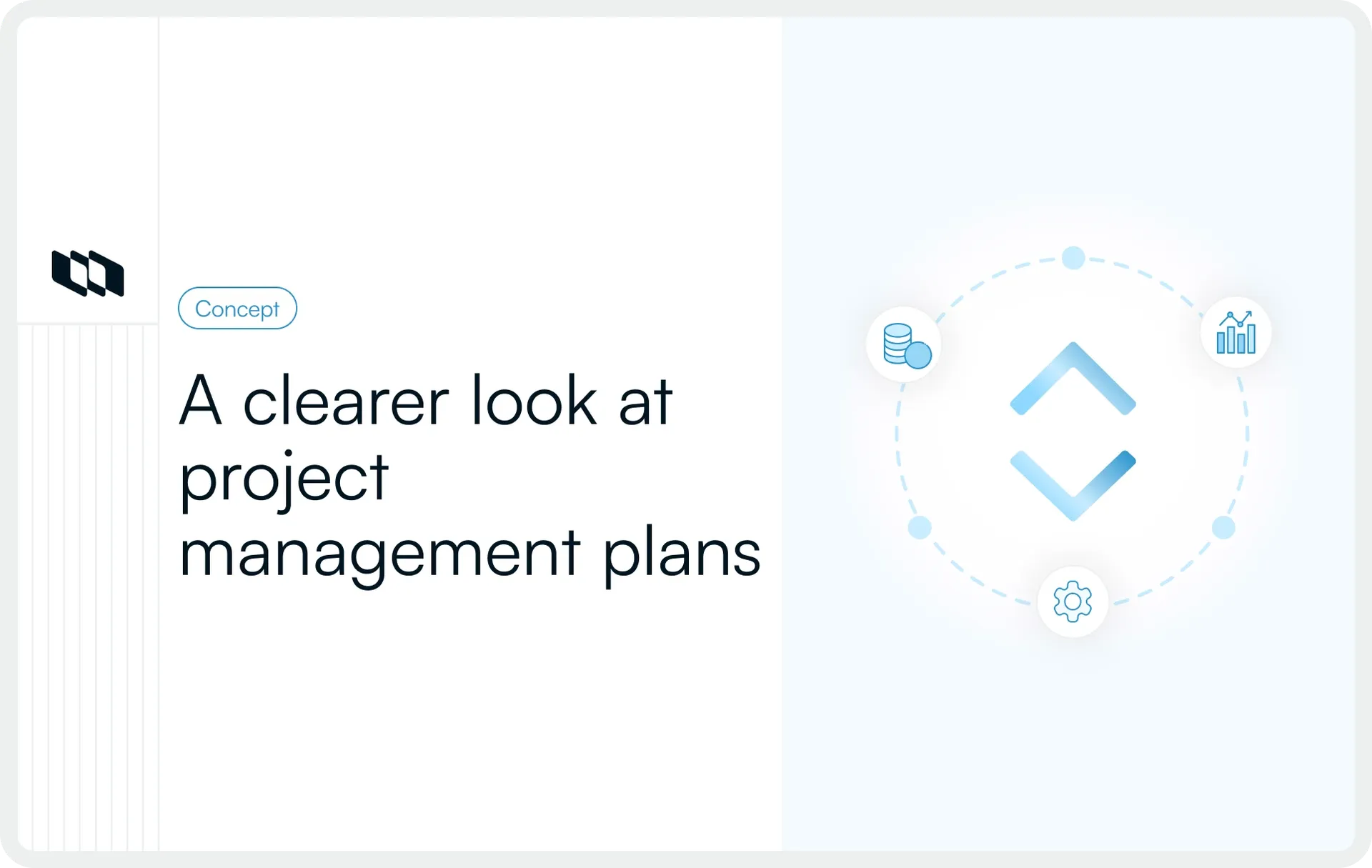 Illustration showing the concept of project management plans.