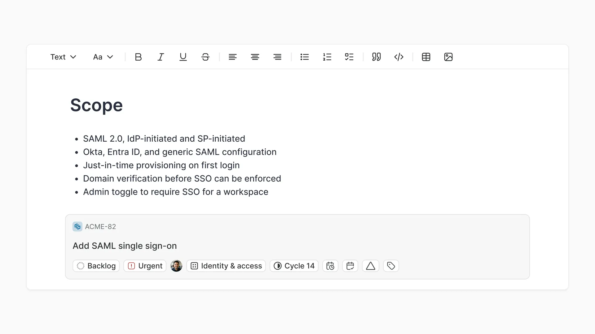 Plane Page documentation screen