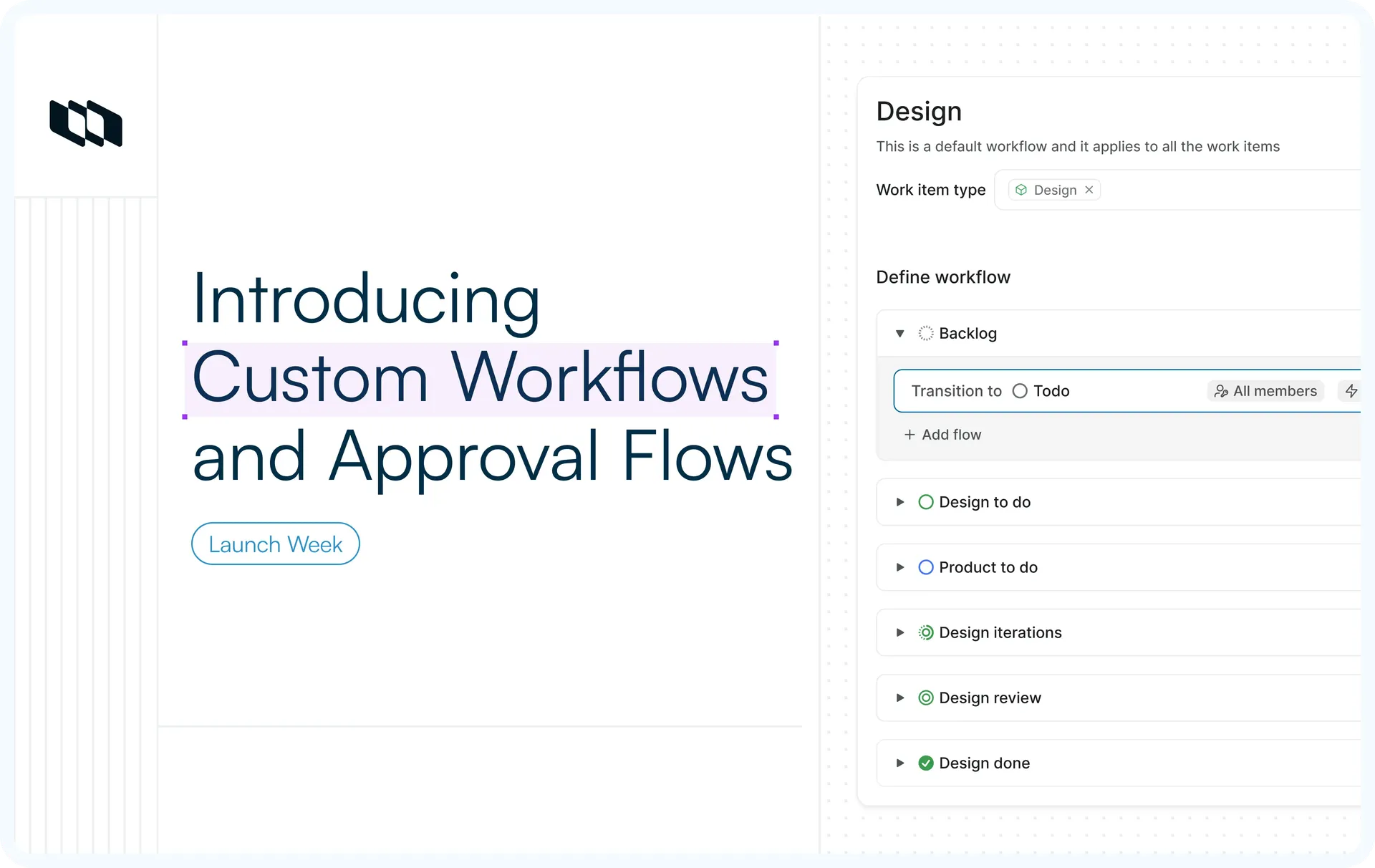 Illustration showing the blog cover image titled "Introducing Custom Workflows and Approval Flows"