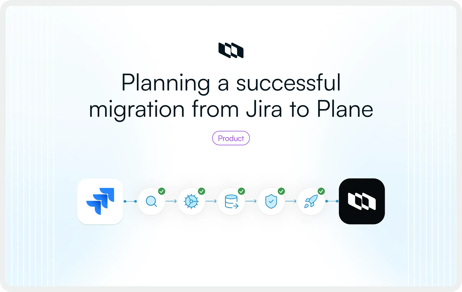 Cover image illustration for the blog titled "Migrating from Jira to Plane: A complete guide"