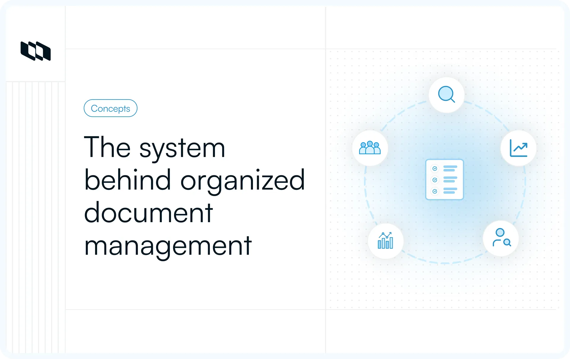 Cover image illustration for the blog title "What is a document management system?"