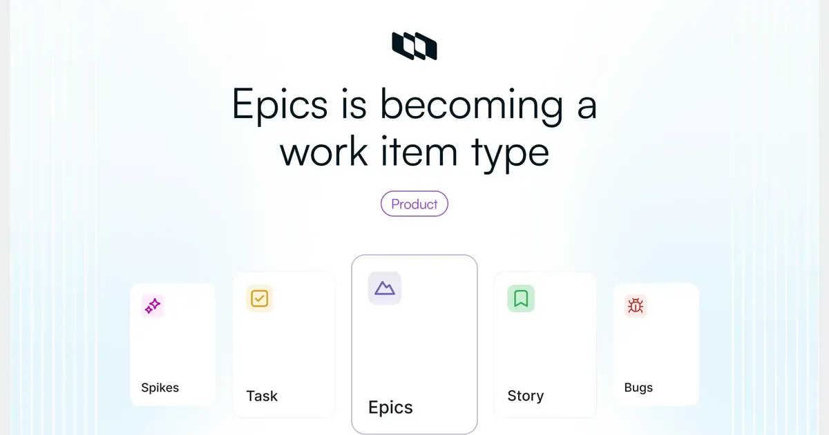 Epics is becoming a work item type in Plane | Plane Blog