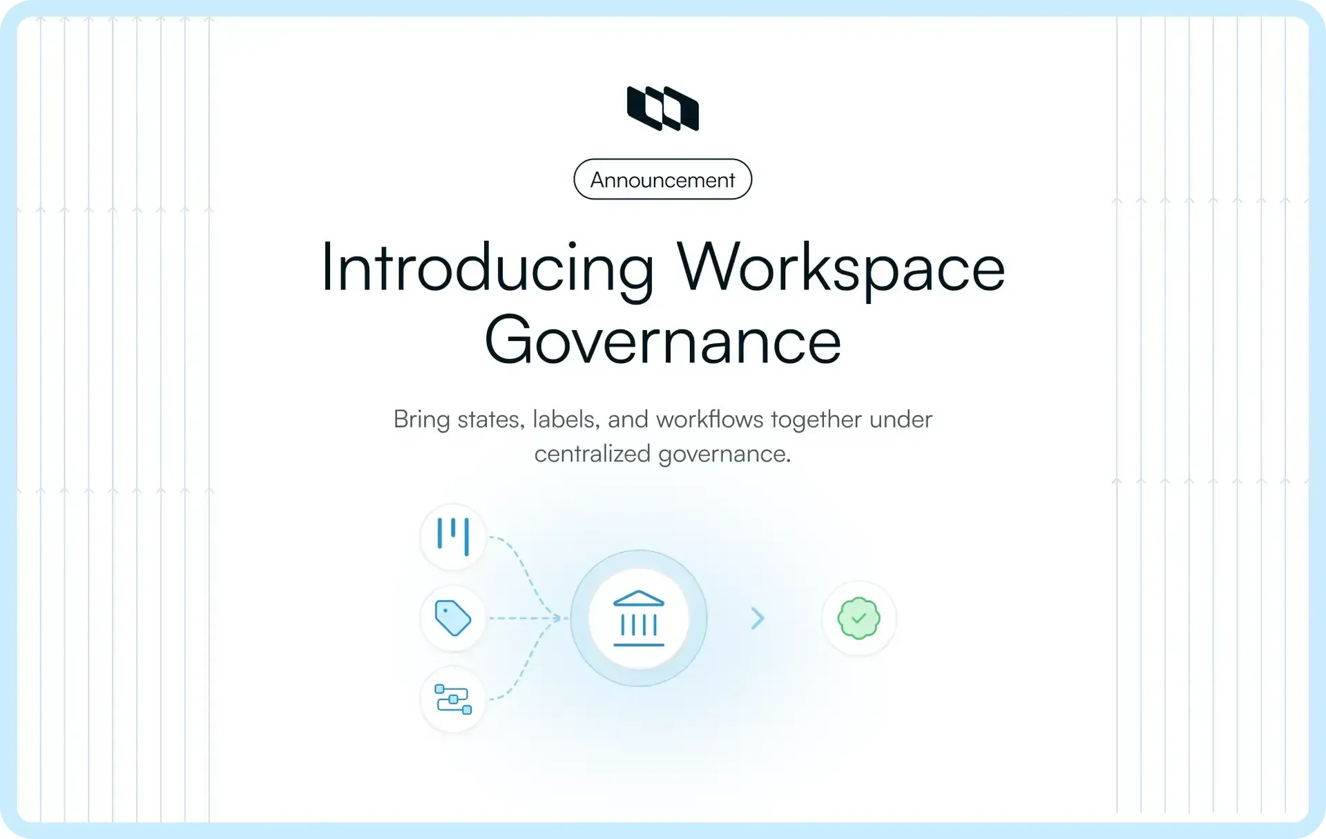 Cover image illustration for the blog post titled "Introducing Workspace governance"