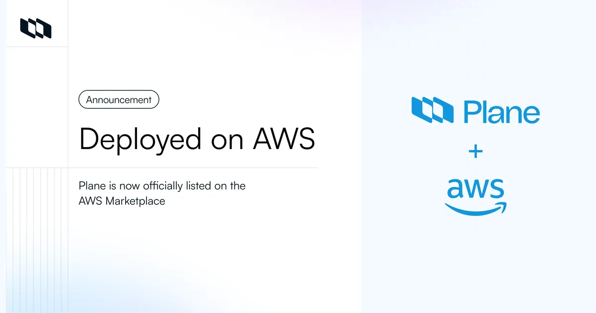 Plane is now live on AWS marketplace | Plane Blog