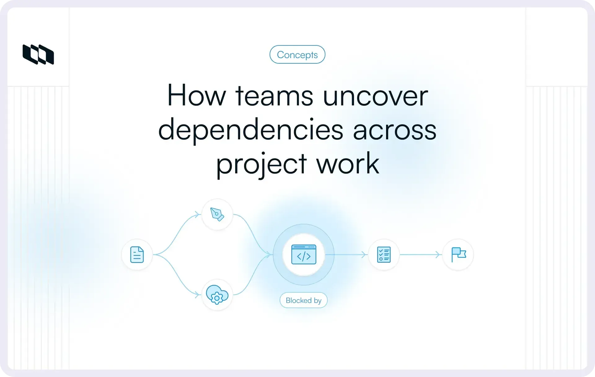 Cover image illustration for the blog post titled "What is dependency in project management"