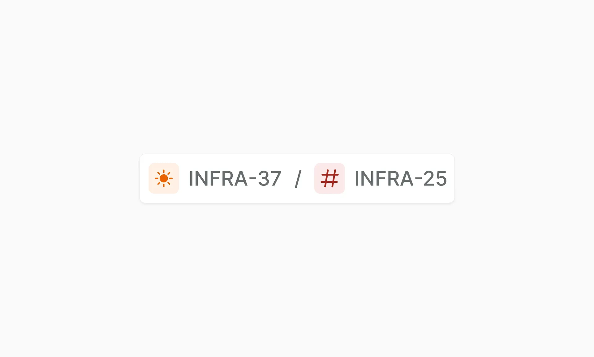 interface showing work item type labels and parent child relationship indicators in the Plane work item detail page header