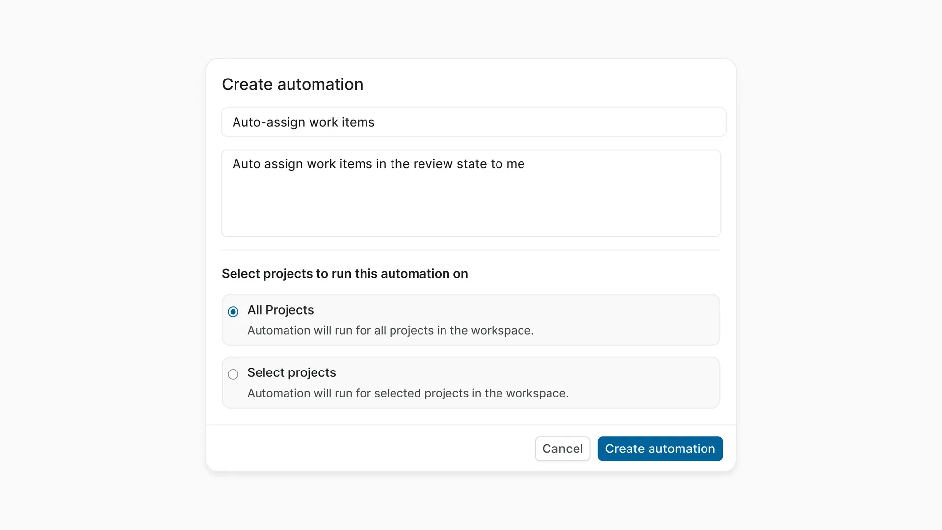 Workspace-level automations 