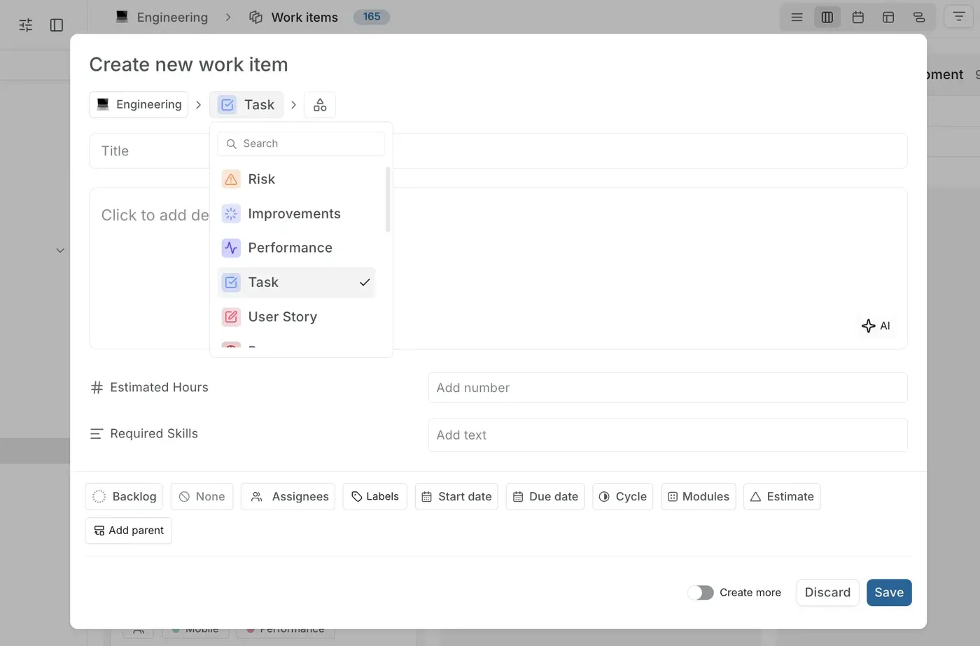 Use issue types